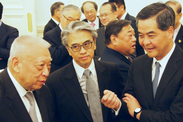 CUSEF Supporters Engage with Hong Kong Chief Executive C Y Leung